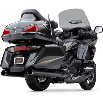 Preview: CO 1219B Cobra Auspuffendrohre 4" straight cut schwarz für GL1800 12-16