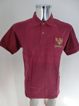 S 07090 Poloshirt weinrot S