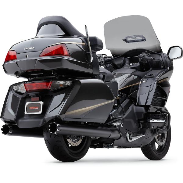 CO 1219B Cobra Auspuffendrohre 4" straight cut schwarz für GL1800 12-16